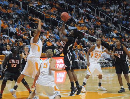 The Lady Bulldogs play in an exhibition game against the UT Lady Vols. - Photo by Morris Abernathy