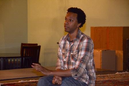 Will Gray, Union alum and rising music artist, answers questions from the audience after a screening of his film <em>Broke: a Film About Music</em>. - Photo by Victoria Stargel