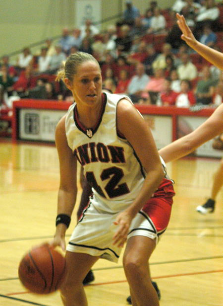 Senior forward, Ginger Bryant (42) helps lead the Lady Bulldogs with here execptional post play.   - Photo by Courtney Ross