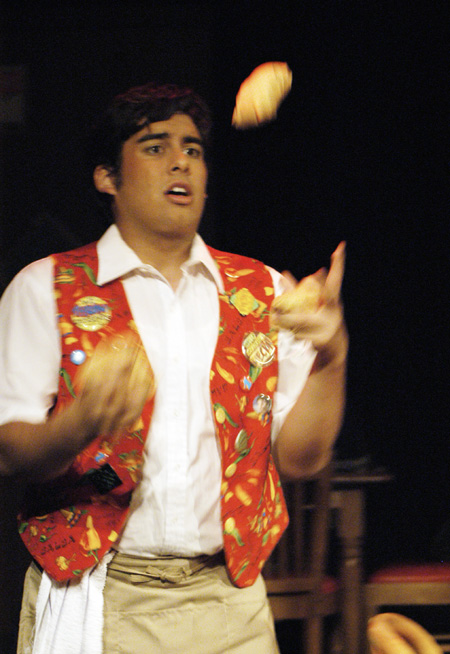 Lucas Villalpondo as Hector Hazada in <i>You Have To Serve Somebody</i>. - Photo by Jim Veneman