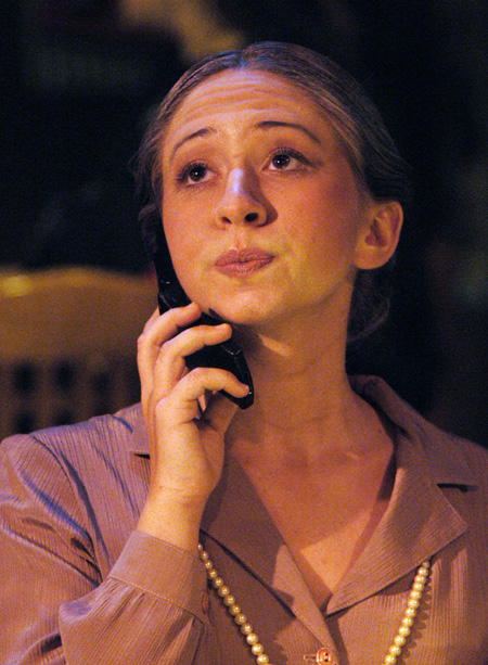 Miranda Wallace as Millie Standard in <i>You Have To Serve Somebody</i>. - Photo by Jim Veneman