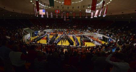 The Oman Arena during the NAIA National Championship.  - Photo by Beth Spain