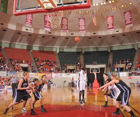 Zeinab Chan takes a free throw during game one of the NAIA National Championship. The Lady Bulldogs advanced to the second round after a victory over Avila University.  - Photo by Morris Abernathy