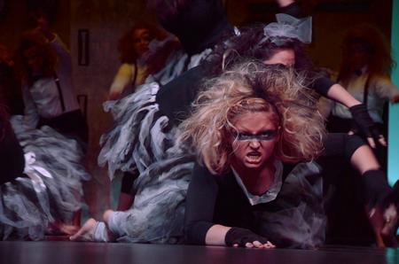 Chi Omega presents a terrifying and exciting performance at the 14th annual Variety Show.  - Photo by Abigail Harris