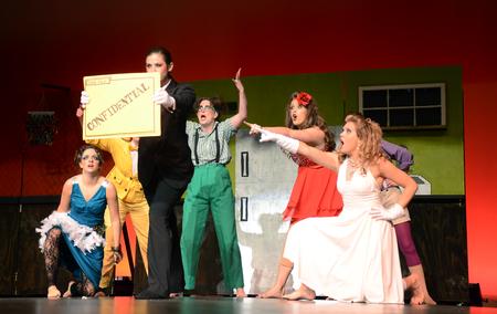 Chi Omega performs an original act based on the board game "Clue" for the 14th Annual Variety Show. - Photo by Abigail Harris