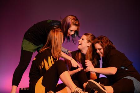 The Jolly Rogerettes perform as a small group at the 14th Annual Variety Show hosted by SAC at the Carl Perkins Civic Center. - Photo by Ebbie Davis