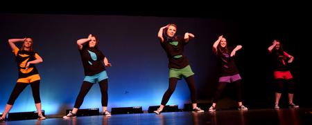 The Jolly Rogerettes perform as a small group at the 14th Annual Variety Show hosted by SAC at the Carl Perkins Civic Center. - Photo by Ebbie Davis