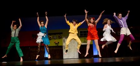 Student Activities Council presents the 14th Annual Variety Show at the Carl Perkins Civic Center, where the women of Chi Omega present their 1st place performance of "Clue." - Photo by Ebbie Davis