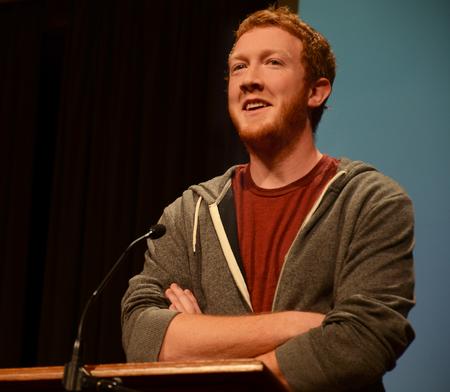 Kevin Reed, junior computer science major, shares about his experience on the GO Paris trip. - Photo by Victoria Stargel