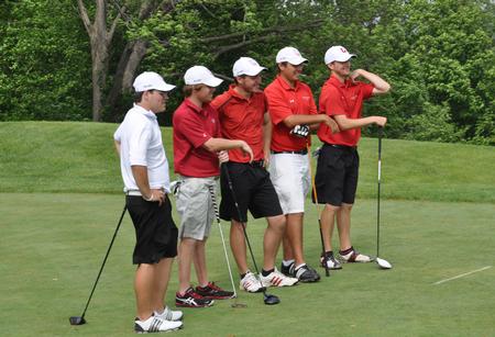 Union men's golf waits their turn during NAIA National Tournament practice round. - Photo by Steven Aldridge
