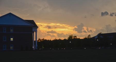 A thunderstorm brews over Union University.  - Photo by Morris Abernathy
