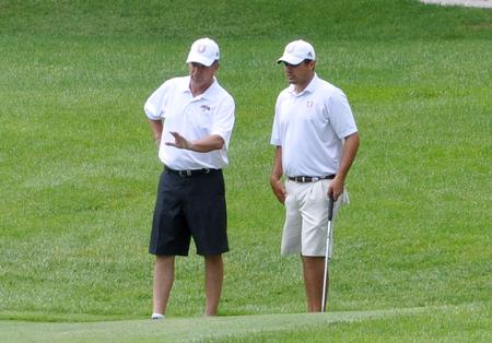 Union head coach Andy Rushing (left), Ryan Chandler. - Photo by Steven Aldridge