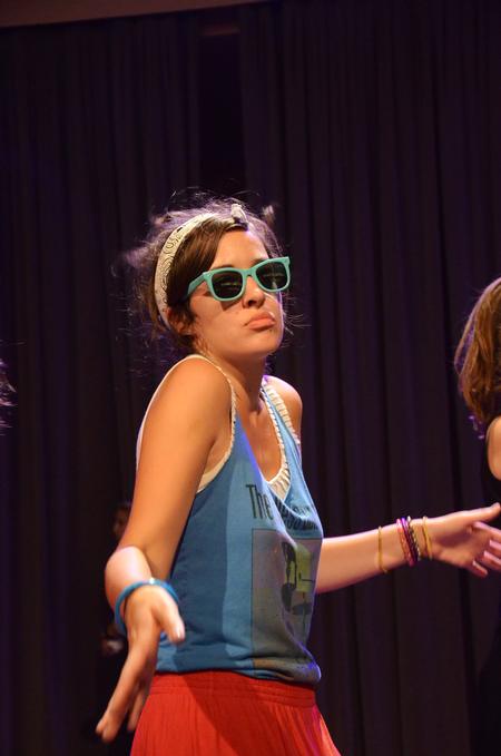 Abigail Ebensberger, junior Christian studies major, dresses up and entertains at the annual Focus Show.  - Photo by Zac Calvert