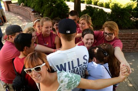 Freshmen participate in group activities during Focus week. - Photo by Zac Calvert