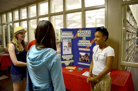 The incoming freshman class mingle at the Student Activity Fair held in the Penick Academic Center, allowing the new students to get involved with campus life.  - Photo by Ebbie Davis