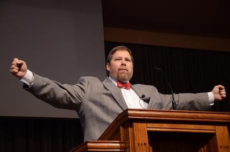 Ben Mitchell, Graves professor of moral philosophy, speaks in chapel. - Photo by Zac Calvert