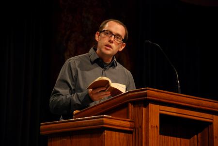 An International Mission Board missionary in Botswana challenges students to take the gospel to all nations during Global Opportunities week.  - Photo by Anne Richoux