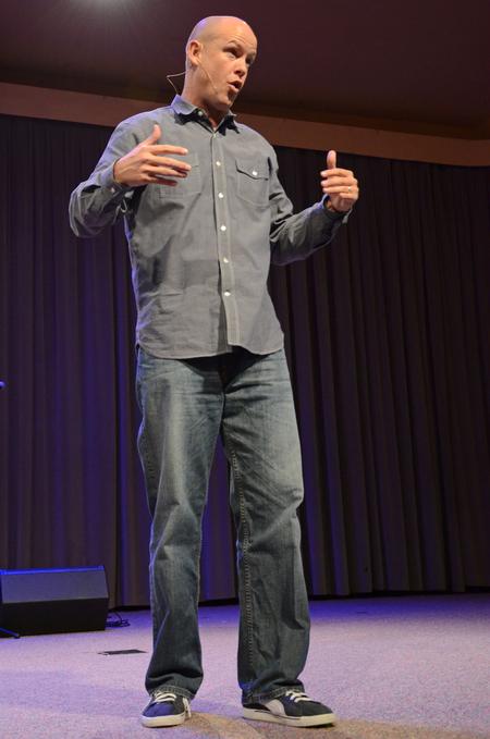 During Faith in Practice week, Jimmy Scroggins, pastor of First Baptist Church in West Palm Beach, Fla., talks about God's incomparable love for His children.  - Photo by Anne Richoux