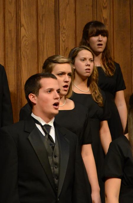 University Singers performs during the annual Fall Choral Concert held at First Baptist Church in Jackson. - Photo by Jacob Moore