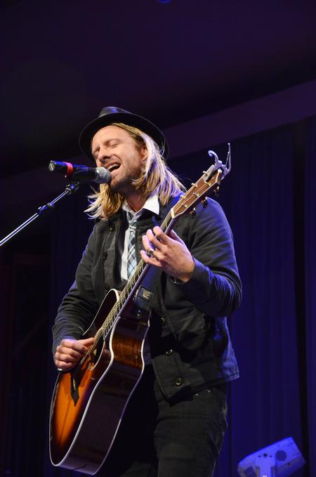 Jon Foreman performs for the Homecoming Concert in the G.M. Savage Memorial Chapel. - Photo by Zac Calvert