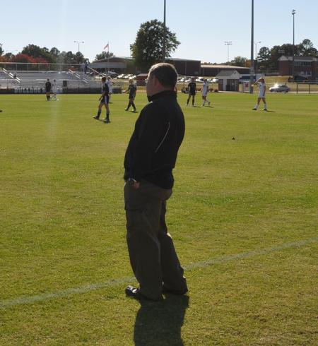 Coach Brandon Boylan. - Photo by Steven Aldridge