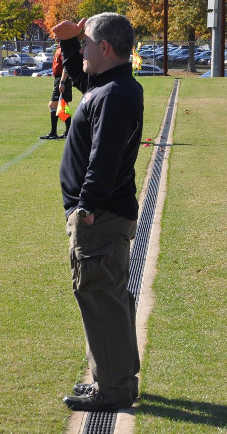 Coach Brandon Boylan. - Photo by Steven Aldridge