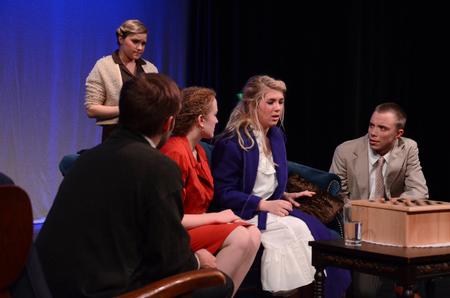 Students perform in Aubrey Swanson's original one-act called 'Inner Sanctum.' - Photo by Jacob Moore