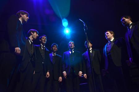 Singers in the department of music perform for Union friends and family in "A Union Christmas." - Photo by Ebbie Davis