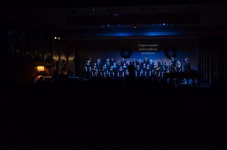 One of the vocal ensembles performs a song during "A Union Christmas." - Photo by Anne Richoux