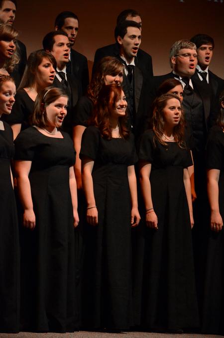 Union's vocal ensembles perform during "A Union Christmas." - Photo by Anne Richoux