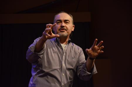 Calvin Wittman, senior pastor of Applewood Baptist Church in Wheat Ridge, Colorado, speaks to Union students and employees in chapel about  the difference between needy Christians and transformational Christians.
 - Photo by Zac Calvert
