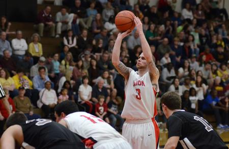 David Lane shoots a free throw during the opening round of the TranSouth Athletic Conference Championship against Freed Hardeman University. - Photo by Jacob Moore