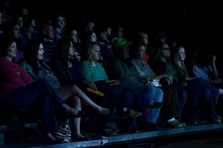 The audience gets excited as the 15th annual Variety Show begins. - Photo by Anne Richoux