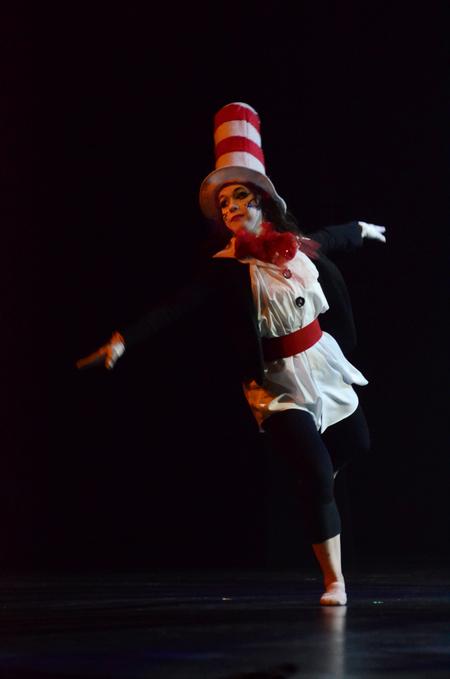 Allison Gooch, senior biology major, performs with Kappa Delta in the 15th annual Variety Show. - Photo by Anne Richoux
