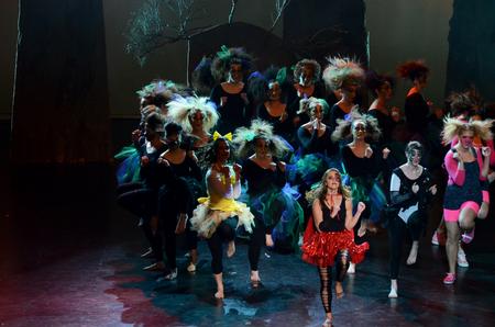 The independent group "Once Upon a Time" performs for the 15th annual Variety Show. - Photo by Anne Richoux