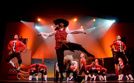 Alexis Pham, freshman, Tori Brooks, sophomore English major, and Brooke Dickson, junior nursing major, use their ballet experience during Zeta Tau Alpha's performance at the 15th Annual Variety Show.  - Photo by Ebbie Davis