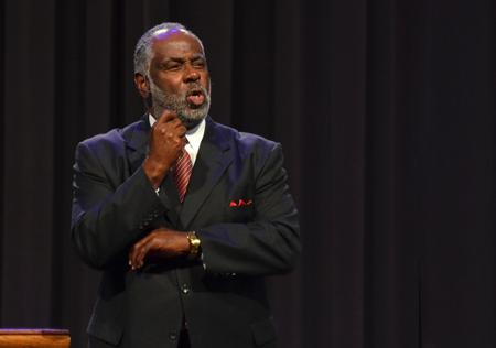 JACKSON, Tenn. – September 7, 2012– Robert Smith, professor of preaching at Beeson Divinity School in Birmingham, Ala., brings the chapel message. - Photo by Morris Abernathy
