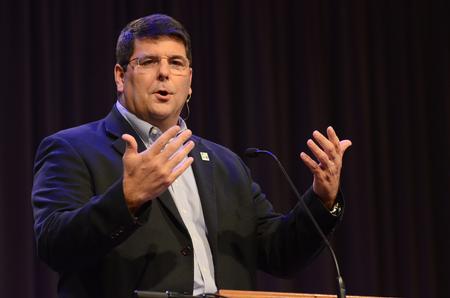 Charles Fowler, senior pastor at Germantown Baptist Church, speaks in chapel. - Photo by Zac Calvert