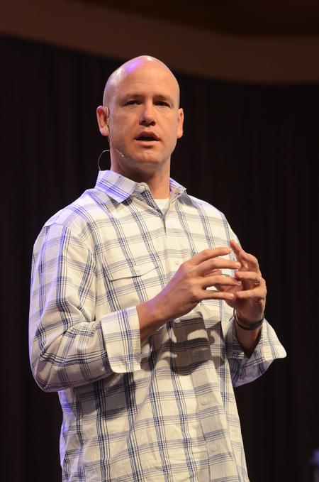 Jimmy Scroggins, senior pastor of First Baptist Church West Palm Beach in West Palm Beach, Fla., speaks in chapel. - Photo by Zac Calvert