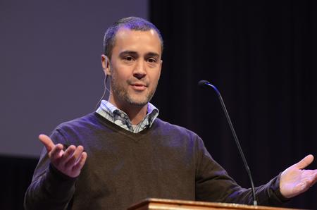 Matt Tipton, pastor of Hope Church in Metairie, Louisiana, speaks during chapel.  - Photo by Zac Calvert