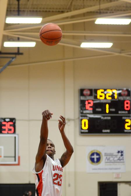 Corieon Pearson shoots a free throw during a game against the Blazers of Valdosa State. - Photo by Jacob Moore