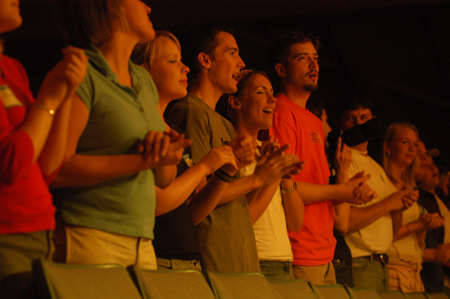 Current and future students enjoyed the Andrew Peterson and Caedmon's Call concert during The Spring Thing Weekend. - Photo by Kristen Nicole Sayres