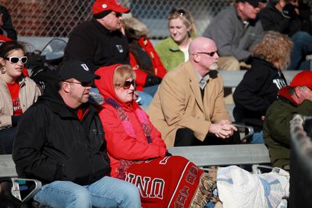 Softball fans watch intensely as the Lady Bulldogs get ready to go to bat.  - Photo by Kristi McMurry Woody