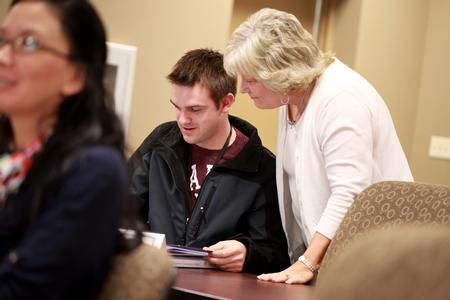 A night class meets in the Center for Continuing and Professional Studies. - Photo by Kristi McMurry Woody