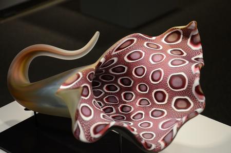 “Bloom” is one of 10 glass sculptures by artist David Patchen shown in “Details,” the first exhibit of its kind to be displayed at Union. - Photo by Jacob Moore
