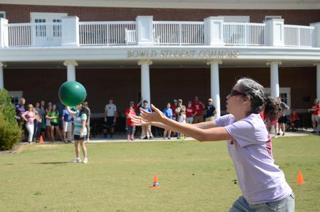 Family Olympics included games for student and their parents and siblings to participate in during Family Weekend.  - Photo by Anne Richoux