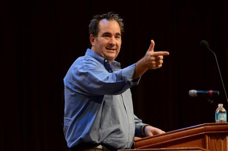 John Bryson, teaching pastor at Fellowship Memphis, speaks in chapel.  - Photo by Anne Richoux