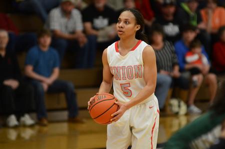 LaTesa McLaughlin takes a shot during the Lady Bulldogs game against the Delta State Lady University Lady Statesmen during homecoming weekend in the Fred DeLay Gymnasium. - Photo by Matt McDaniel