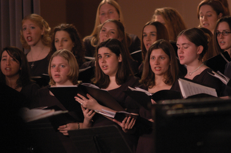Choral Union celebrated the Christmas season with the rest of the Union community during <i>A Union Christmas: A Ceremony of Carols</i>.
 - Photo by Lindsay Stavish