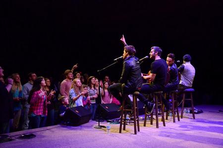 Anthem Lights performs for an enthusiastic audience at the Student Activities Council's annual spring concert. - Photo by MiKalla Cotton